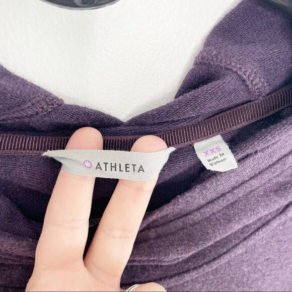 ATHLETA Purple Cotton Power Down Dress Size XXS - Picture 4 of 10